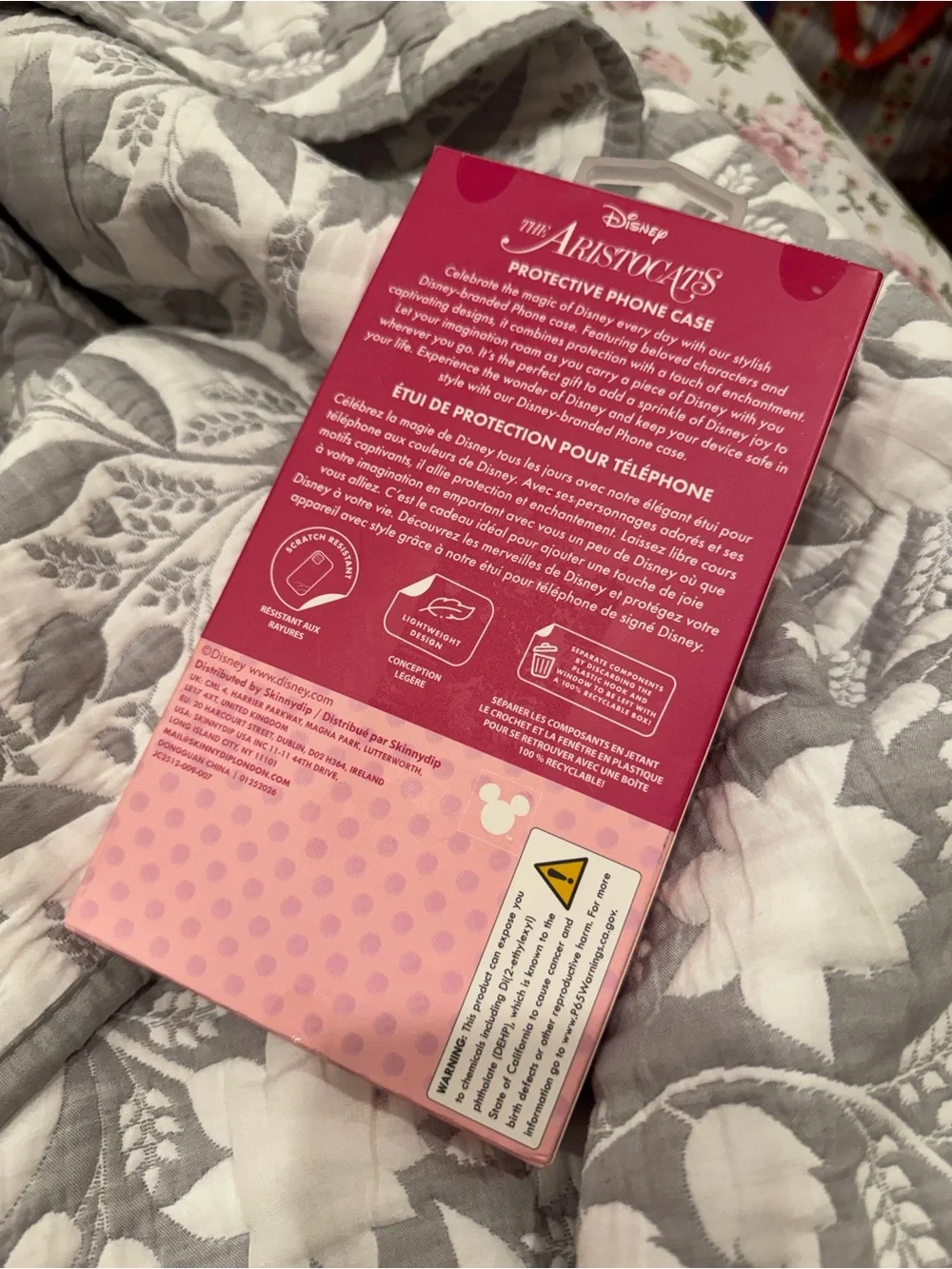 Disney Marie Clear iPhone Case with Pink Accents